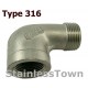 Type 316 Stainless 90 Degree Street Elbows